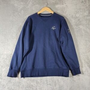 Under Armour Sweatshirt‎ Mens Large Blue Crew Neck Cold Gear Storm Charged